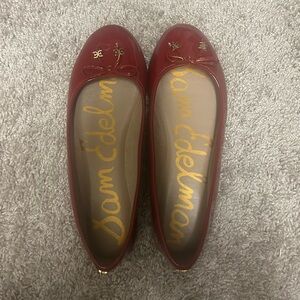 SAM EDELMAN Flora Patent Leather Ballet Flats